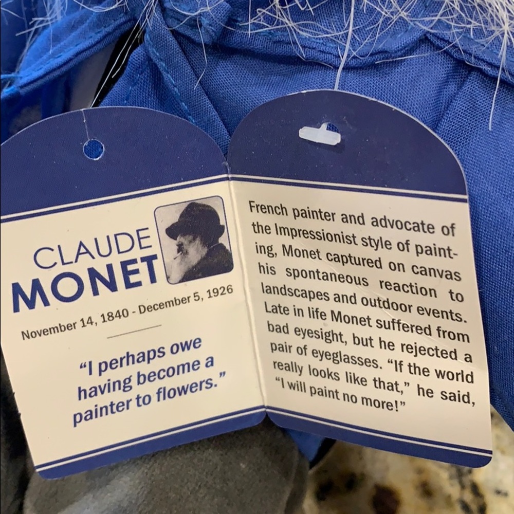 Plush Claude Monet - Picture 5 of 5